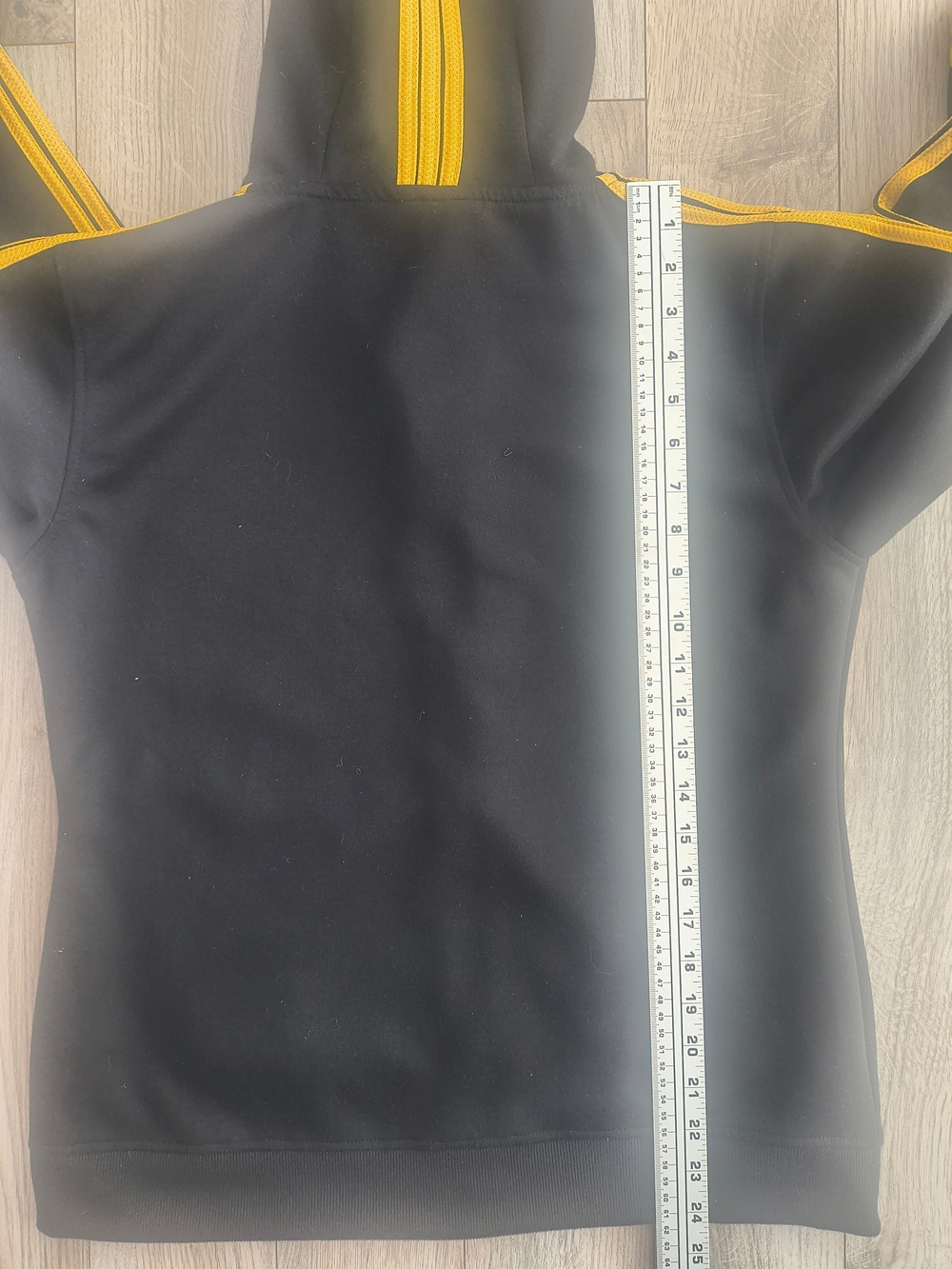 Adidas Black Hoodie with Gold Trefoil Logo - Picture 4 of 5